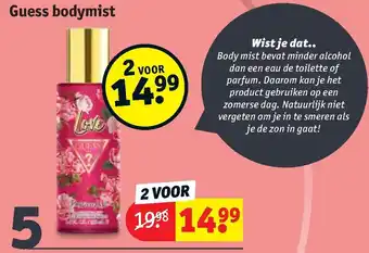 Kruidvat Guess bodymist aanbieding