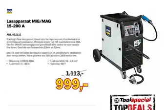 Toolspecial Gys lasapparaat mig-mag 15-200 a aanbieding