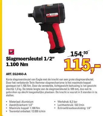 Toolspecial Slagmoersleutel ½ aanbieding