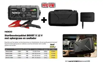 Toolspecial Startboosterpakket boost x 12 v met opbergcase en snellader aanbieding