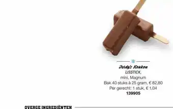 Bidfood Jordy's keuken ijsstick aanbieding