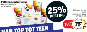 Kruidvat P20 zonbescherming SPF 30 40ml aanbieding