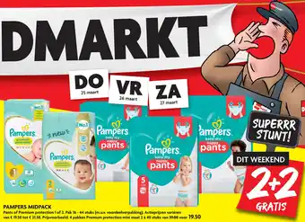 Dekamarkt Pampers midpack aanbieding