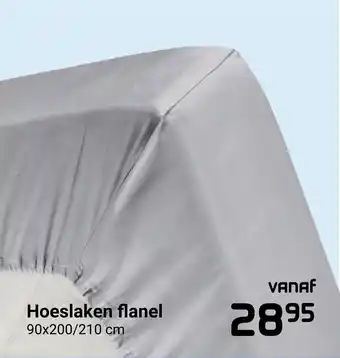 Beddenreus Hoeslaken flanel 90x200/210 cm aanbieding