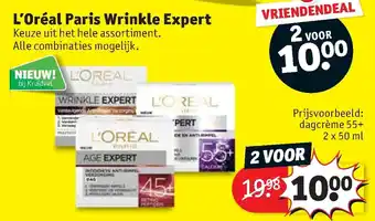 Kruidvat L'Oreal Paris Wrinkle Expert 50 ml aanbieding