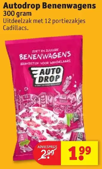 Kruidvat Autodrop Benenwagens 300 gram aanbieding