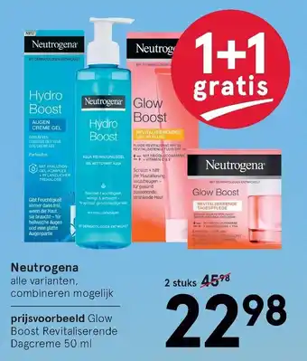 Etos Neutrogena 1+1 aanbieding