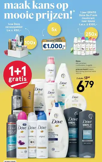 Etos Dove 1+1 aanbieding