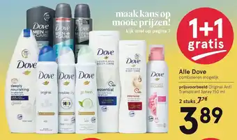 Etos Dove 1+1 aanbieding