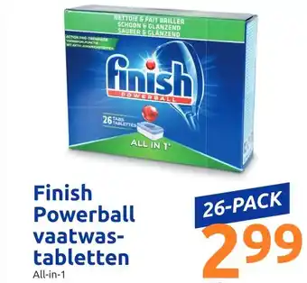 Action Finish powerball vaatwas- tabletten aanbieding