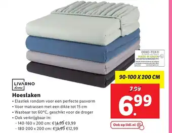 Lidl Hoeslaken 90-100 x 200 cm aanbieding