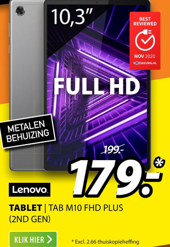 Expert Lenovo Tablet | Tab M10 Fhd Plus (2Nd Gen) aanbieding