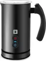 Bol.com Kitchenbrothers elektrische melkopschuimer - 240 ml - zwart aanbieding