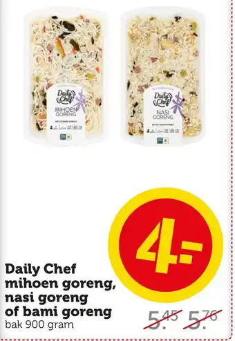 Coop Daily Chef mihoen goren, nasi goreng of bami goreng 900 gram aanbieding