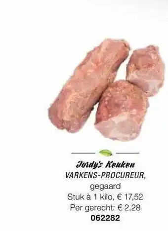 Bidfood Jordy's keuken varkens-procureur aanbieding