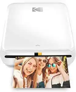 Amazon Kodak step instant photo printer met bluetooth/nfc, 5,1 x 7,6 cm zink-fotopapier en kodak-app voor ios en android 2x3 (wit) aanbieding