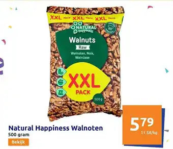 Action Natural happiness walnoten aanbieding