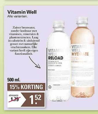 De Online Drogist Vitamin well aanbieding