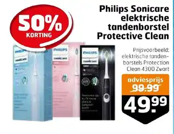 Trekpleister Philips sonicare elektrische tandenborstel protective clean aanbieding