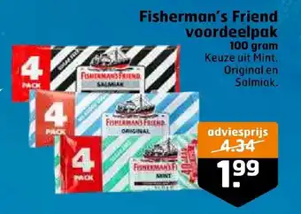 Trekpleister Fisherman's Friend voordeelpak 100g aanbieding