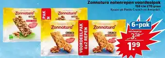 Trekpleister Zonnatura notenrepen voordeelpak 150g aanbieding