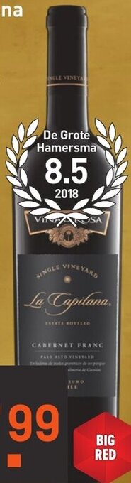 Gall & Gall La capitana single vineyard cabernet franc aanbieding