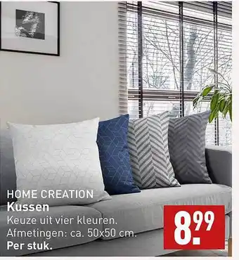 ALDI Home creation kussen aanbieding