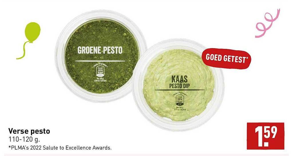 Verse pesto aanbieding bij ALDI