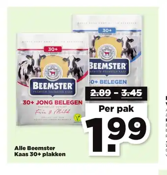 PLUS Alle Beemster Kaas 30+ plakken aanbieding