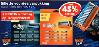 Trekpleister Gillette voordeelverpakking aanbieding