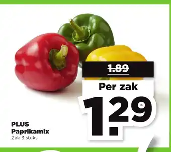 PLUS Paprikamix 3 stuks aanbieding