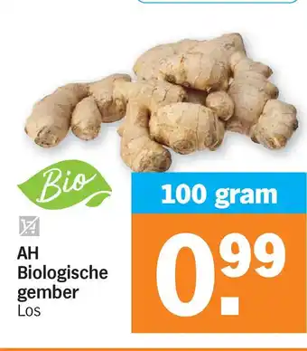 Albert Heijn Ah biologische gember aanbieding