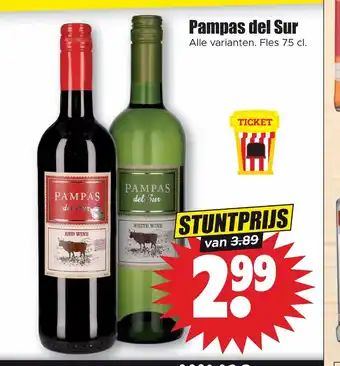 Dirk Pampas del Sur 75 cl aanbieding