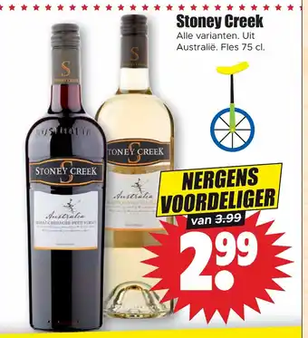 Dirk Stoney Creek 75 cl aanbieding