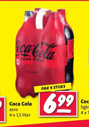 Nettorama Coca Cola zero 4 x 1,5 liter aanbieding