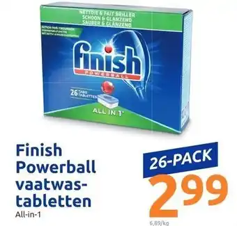 Action Finish Power vaatwastabs 26-pack aanbieding