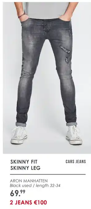 Jeans Centre Cars Heren Skinny Fit Jeans Aron-AD aanbieding