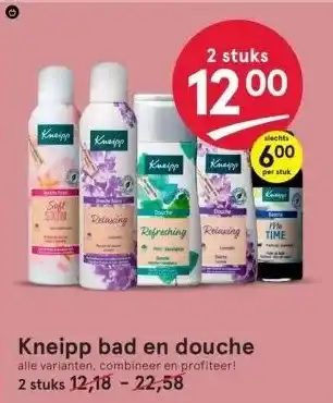 Etos Kneipp bad en douche aanbieding