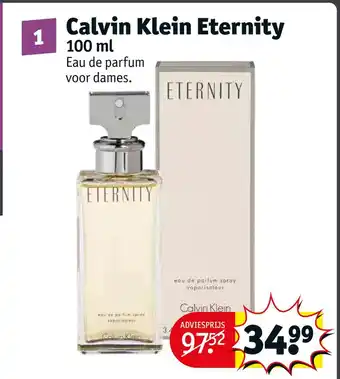 Kruidvat Calvin klein eternity aanbieding