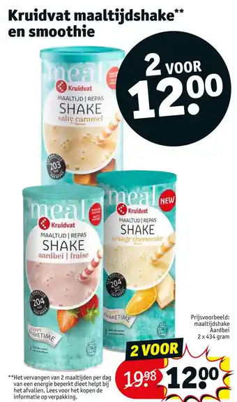 Kruidvat Kruidvat maaltijdshake** en smoothie aanbieding