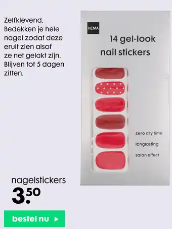 HEMA Nagelstickers aanbieding