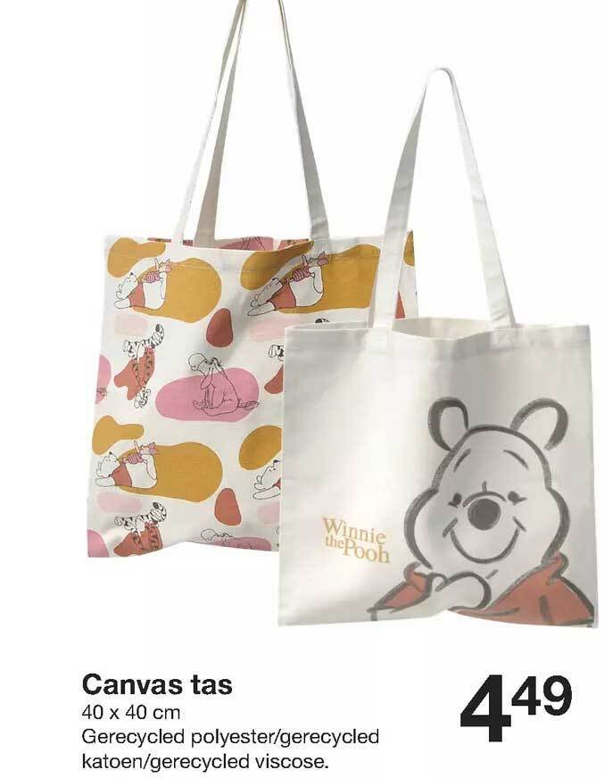 Canvas tas aanbieding bij Zeeman