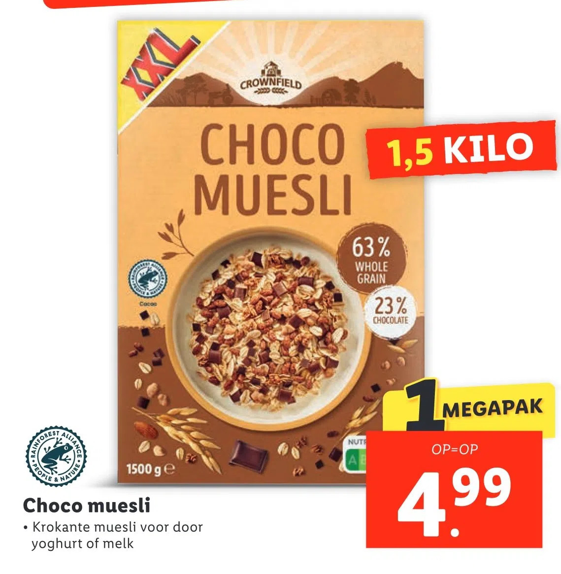 Choco muesli aanbieding bij Lidl