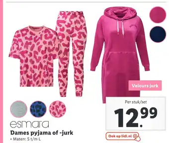 Lidl Esmara dames pyjama of -jurk aanbieding