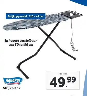 Lidl Aquapur strijkplank aanbieding