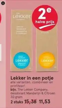 Etos Lekker in een potje aanbieding