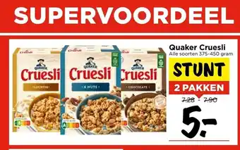 Vomar Voordeelmarkt Quaker Cruesli aanbieding