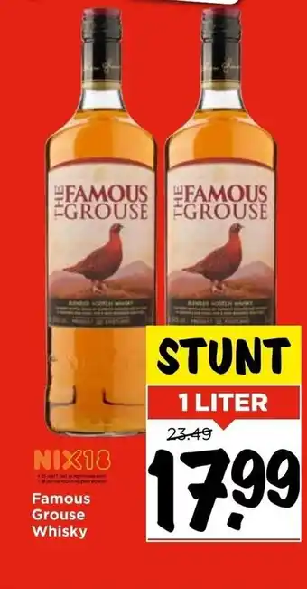 Vomar Voordeelmarkt Famous Grous Whisky 1 liter aanbieding