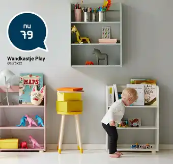 Beddenreus Wandkastje Play 60x75x22 cm aanbieding