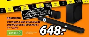 Expert Samsung soundbar met draadloze subwoofer en speakers | hw-q930b aanbieding